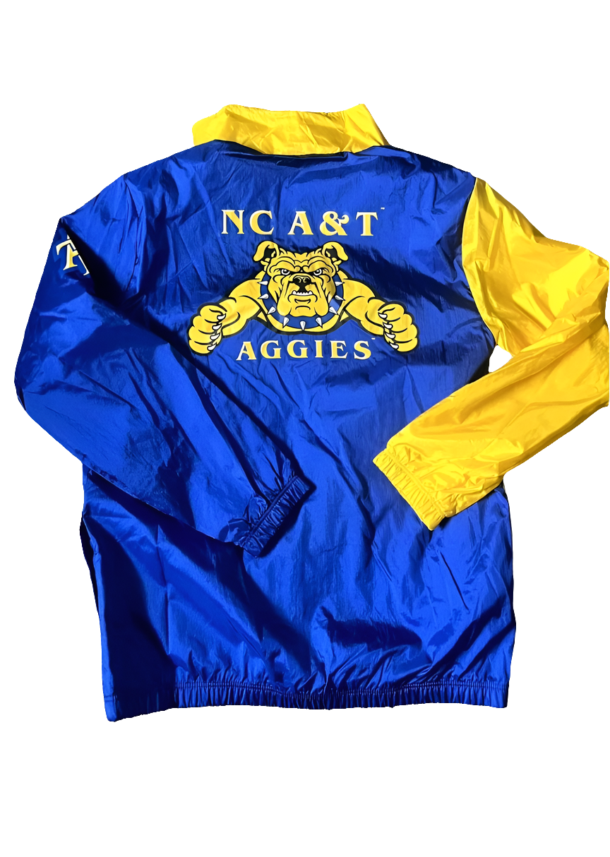 MITCHELL AND NESS- North Carolina A&T Aggies Arched Retro Windbreaker