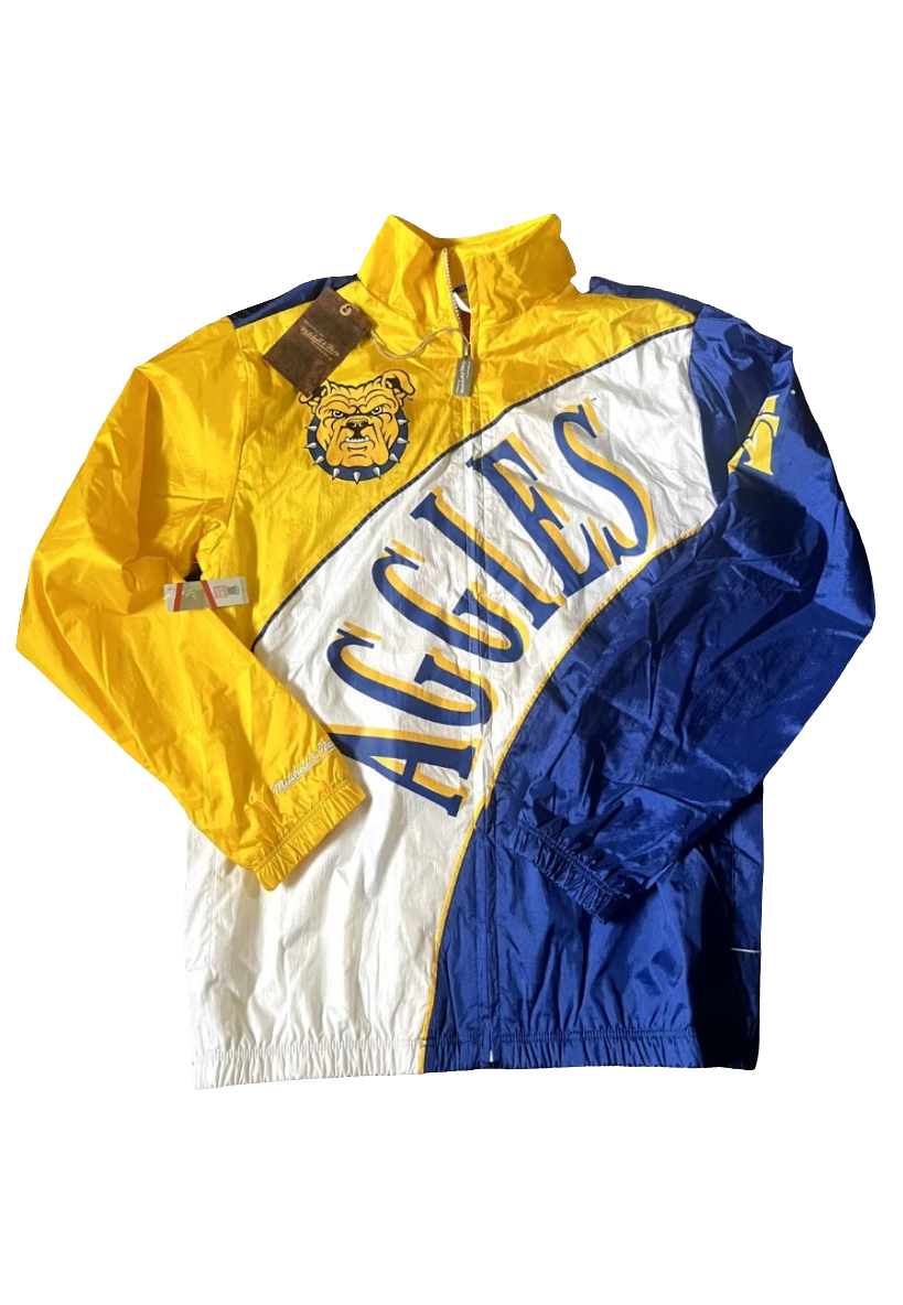 MITCHELL AND NESS- North Carolina A&T Aggies Arched Retro Windbreaker